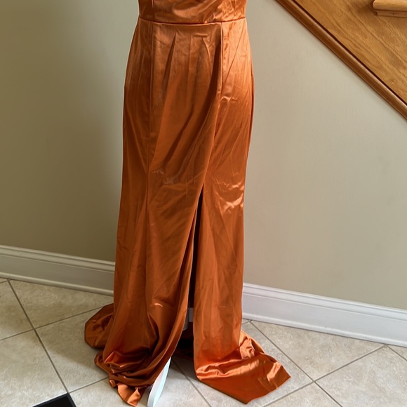 Bridal Babes Bridesmaid Dress Size 8 Copper New With Tags - Picture 3 of 16